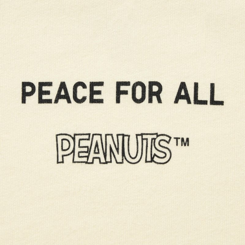 Yellow Uniqlo Peace For All Peanuts Short-sleeve Graphic Men T Shirts | 6565337