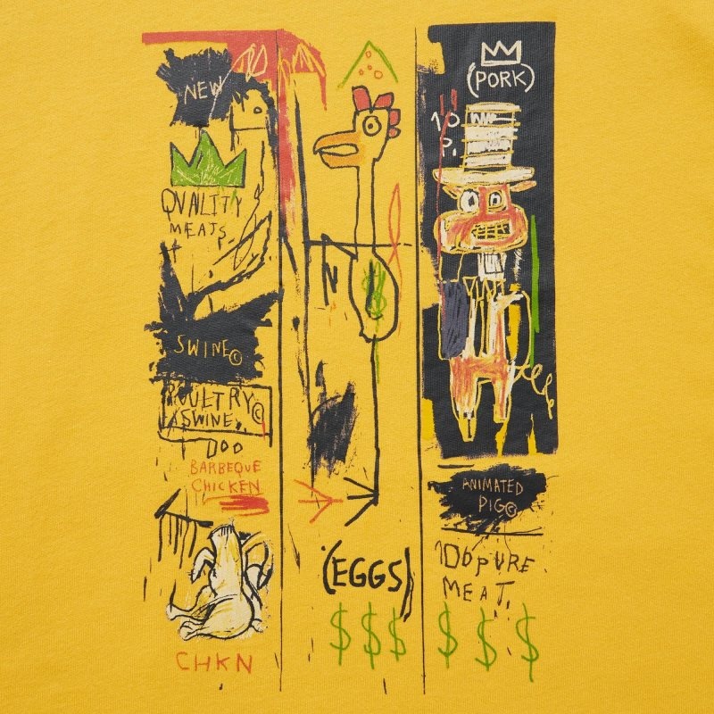 Yellow Uniqlo Ut Archive Ut Short Sleeve Graphic Jean-michel Basquiat Men T Shirts | 6449958