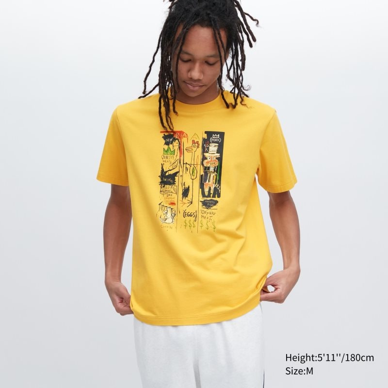 Yellow Uniqlo Ut Archive Ut Short Sleeve Graphic Jean-michel Basquiat Men T Shirts | 6449958