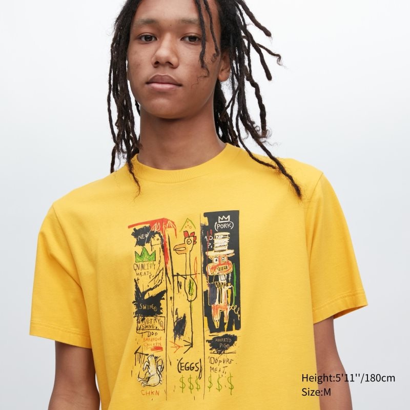 Yellow Uniqlo Ut Archive Ut Short Sleeve Graphic Jean-michel Basquiat Men T Shirts | 6449958