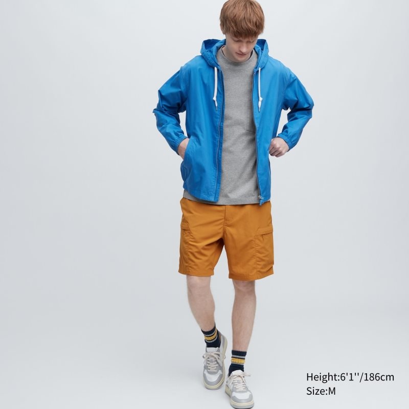 Yellow Uniqlo Washed Cotton Crew Neck Long-sleeve Men T Shirts | 5288235